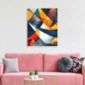 Convergerende bogen van stil momentum canvas afdruk (Insitu (Woonkamer))