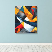Convergerende bogen van stil momentum canvas afdruk (Insitu (Houten vloer))