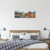 Convergerende Chicago-snelwegen panorama Canvas Afdruk (Insitu (Slaapkamer))