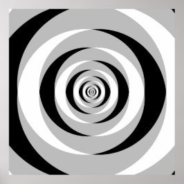 Convergerende logaritmische spiralen var 1 poster