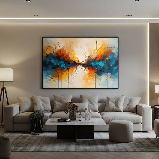 Convergerende Stromen Canvas Afdruk