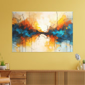 Convergerende Stromen Canvas Afdruk (Insitu (Woonkamer))