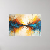 Convergerende Stromen Canvas Afdruk (Voorkant)