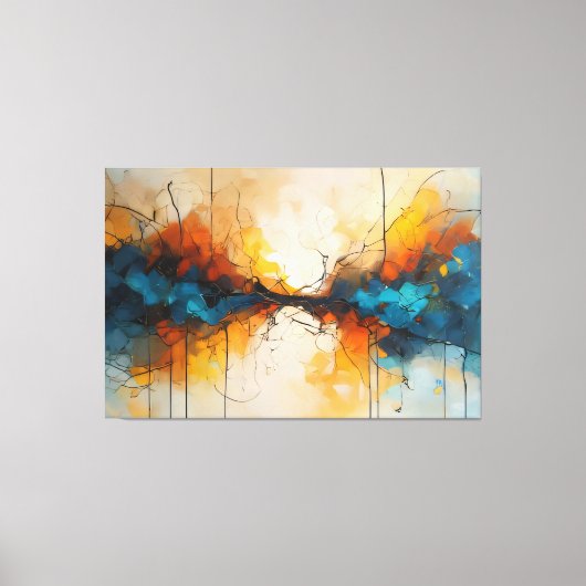 Convergerende Stromen Canvas Afdruk (Voorkant)