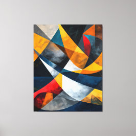 Converging Arcs of Quiet Momentum Canvas Afdruk