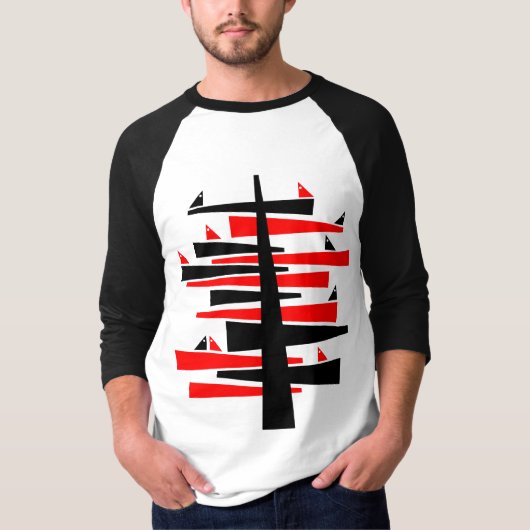 Conversatiestructuur T-shirt (Voorkant)