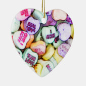 Conversation Hearts Valentijnsdag Fun Love Keramisch Ornament (Rechts)