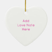 Conversation Hearts Valentijnsdag Fun Love Keramisch Ornament (Achterkant)