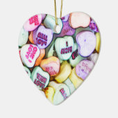 Conversation Hearts Valentijnsdag Fun Love Keramisch Ornament (Links)