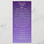Conversation Starters - Break The Ice Questions Menu (Achterkant)