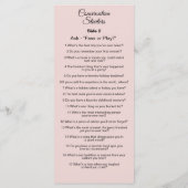 Conversation Starters - Break The Ice Questions  Menu (Achterkant)