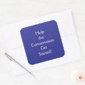 Conversation Vierkante Sticker (Envelop)