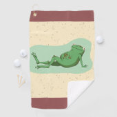 Conversationele kikker golfhanddoek (Insitu)