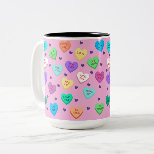 Conversationele Mok van het hart (Voorkant links)