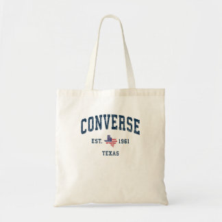Converse Texas TX  Staat US Flag Athletic Tote Bag
