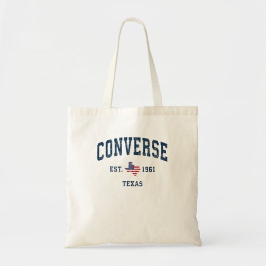 Converse Texas TX Staat US Flag Athletic Tote Bag (Voorkant)