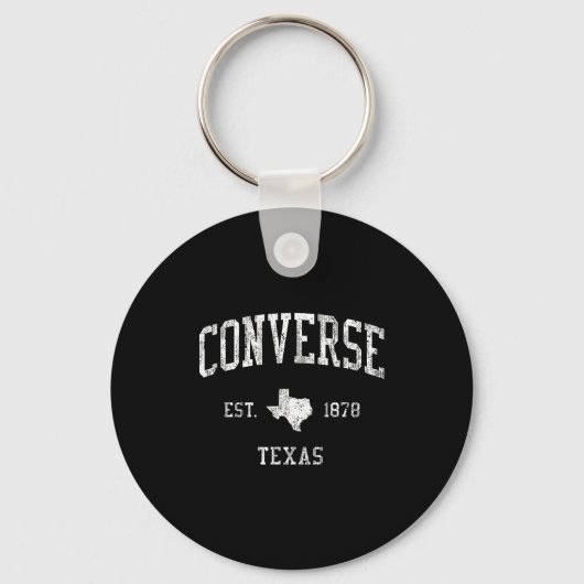 Converse Tx J01 Vintage Athletic Srts Design Sleutelhanger (Voorkant)