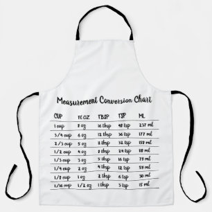 Conversie Maat Koken Bakken Schort