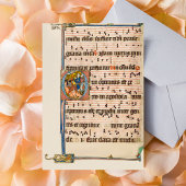 Conversie van het middeleeuwse heilige Paulus Manu Briefkaart