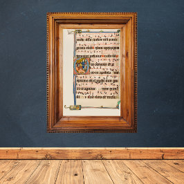 Conversie van het middeleeuwse heilige Paulus Manu Poster