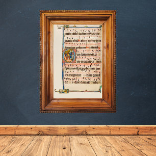 Conversie van het middeleeuwse heilige Paulus Manu Poster