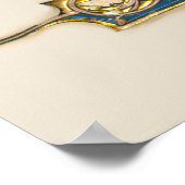 Conversie van het middeleeuwse heilige Paulus Manu Poster (Hoek)