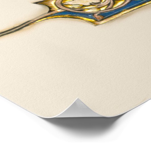 Conversie van het middeleeuwse heilige Paulus Manu Poster (Hoek)