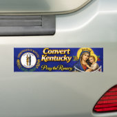 Convert Kentucky! Pay the Rosary Bumper Sticker (Op auto)