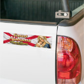 Converteer Alabama! Bid de Rozenkrans Bumpersticker (Op Truck)