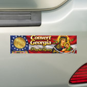 Converteer Georgia bumpersticker (Op auto)