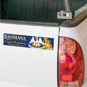 Converteer Louisiana .. Bid de Rozenkrans Bumpersticker (Op Truck)