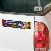 Converteer Mississippi. Bid de Rozenkrans Bumpersticker (Op Truck)