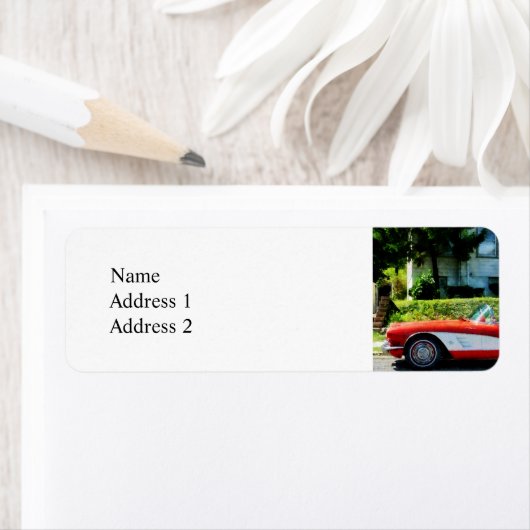 Converteerbaar rood en wit etiket (Insitu)