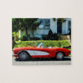 Converteerbaar rood en wit legpuzzel (Horizontaal)