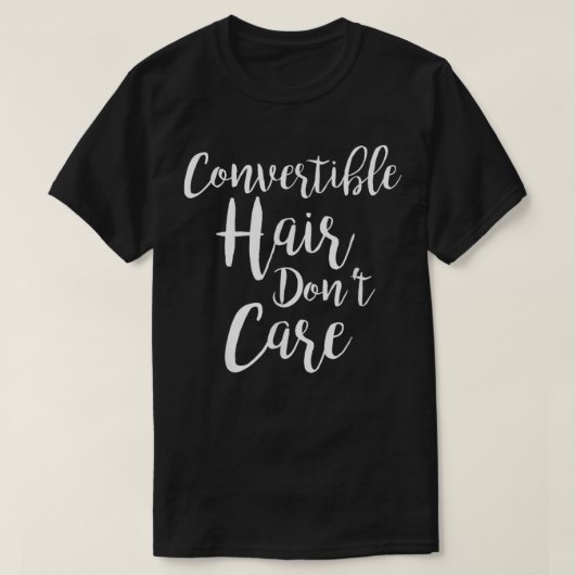 Converteerbare haas kan er niet om geven t-shirt (Design voorkant)