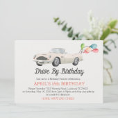 Converteerbare verjaardagsrit op uitnodiging (Staand voorkant)