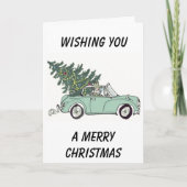 CONVERTIBARE STIJL "MERRY CHRISTMAS" FEESTDAGEN KAART (Voorkant)