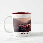  Convertible Chieftain Style, Rood Tweekleurige Koffiemok (Links)