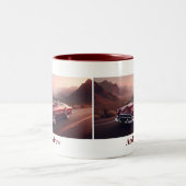  Convertible Chieftain Style, Rood Tweekleurige Koffiemok (Center)