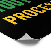 Converting Stout to Luck Processing Grappig Poster (Hoek)