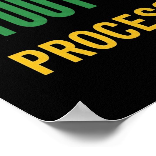 Converting Stout to Luck Processing Grappig Poster (Hoek)
