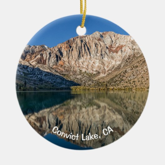 Convict Lake, CA Keramisch Ornament (Voorkant)