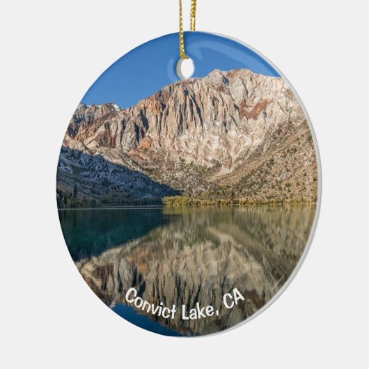 Convict Lake, CA Keramisch Ornament (Links)