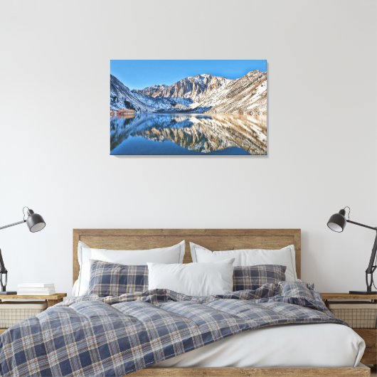 Convict Lake Reflections Canvas Afdruk (Insitu (Slaapkamer))