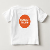 Convict Trump Toddler T-Shirt (Achterkant)