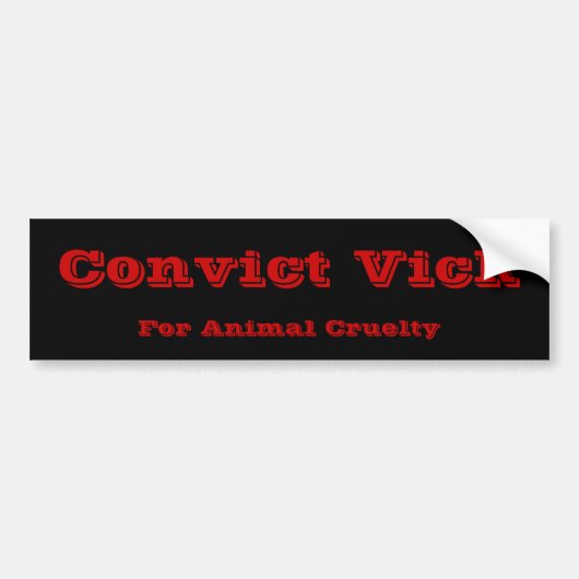 Convict Vick Bumpersticker (Voorkant)