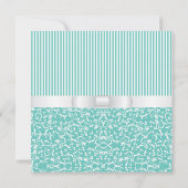 Convite Azul Tiffany Kaart (Achterkant)