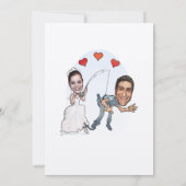 Convite com Caricatura Kaart (Achterkant)