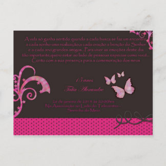 Convite de 15 Anos Briefkaart