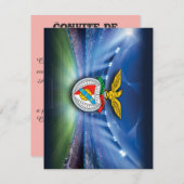 Convite de aniversário Benfica Kaart (Voorkant / Achterkant)
